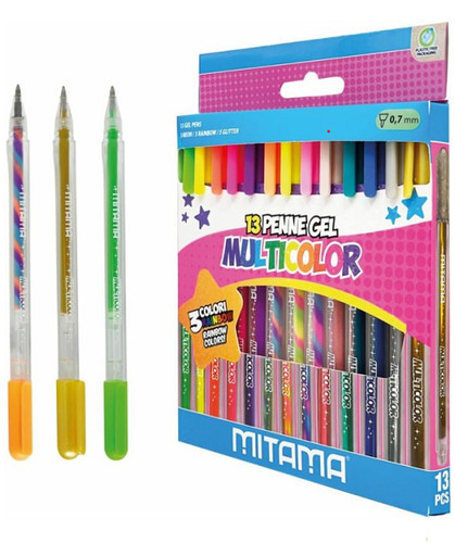 Set penne gel glitter - penne,